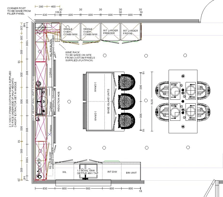  Halton Property Services; Kitchen drawing plan